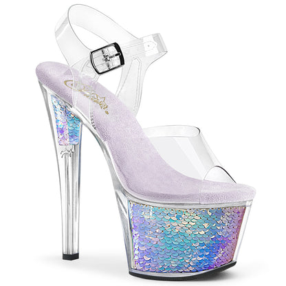 SKY-308MC 7" Heel, 2 3/4" PF Ankle Strap Sandal