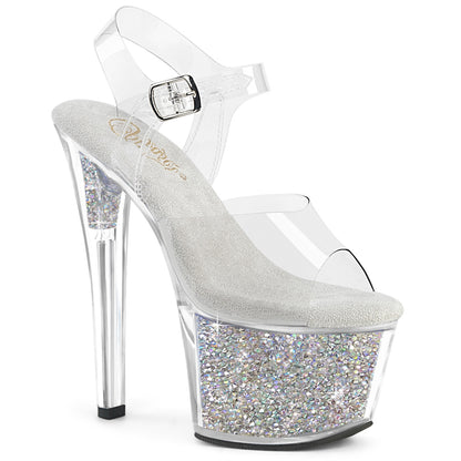 SKY-308RSI 7" Heel, 2 3/4" PF Ankle Strap Sandal w/RS Inserts