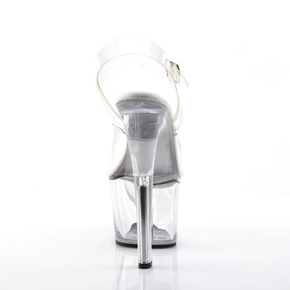 SKY-308VL 7" Heel, 2 3/4" PF All Vegan Ankle Strap Sandal