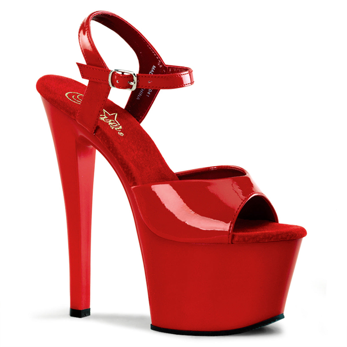 SKY-309 7" Heel, 2 3/4" PF Ankle Strap Sandal