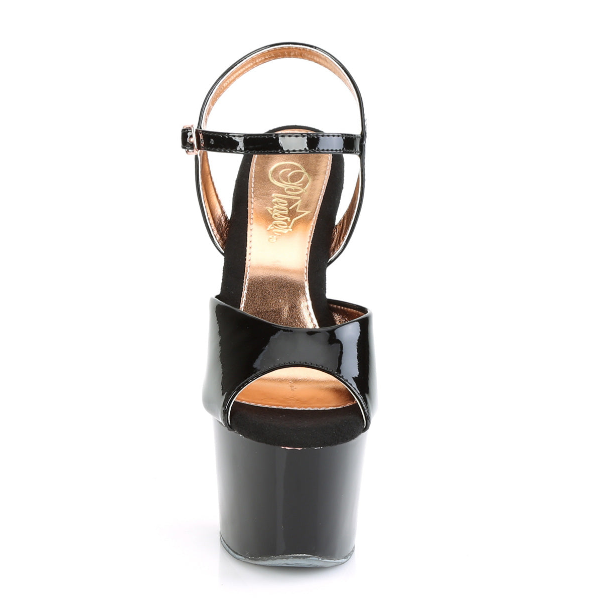 SKY-309TT *7" Heel, 2 3/4" PF Two Tone Ankle Strap Sandal