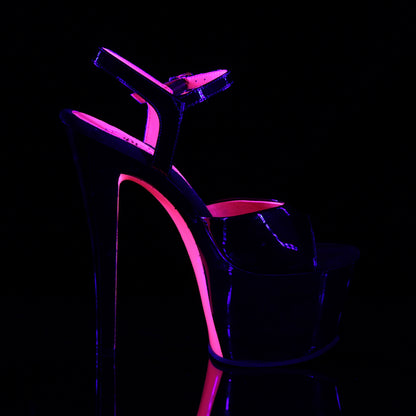 SKY-309TT *7" Heel, 2 3/4" PF Two Tone Ankle Strap Sandal