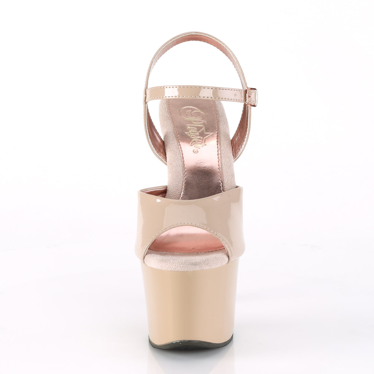 SKY-309TT 7" Heel, 2 3/4" PF Two Tone Ankle Strap Sandal