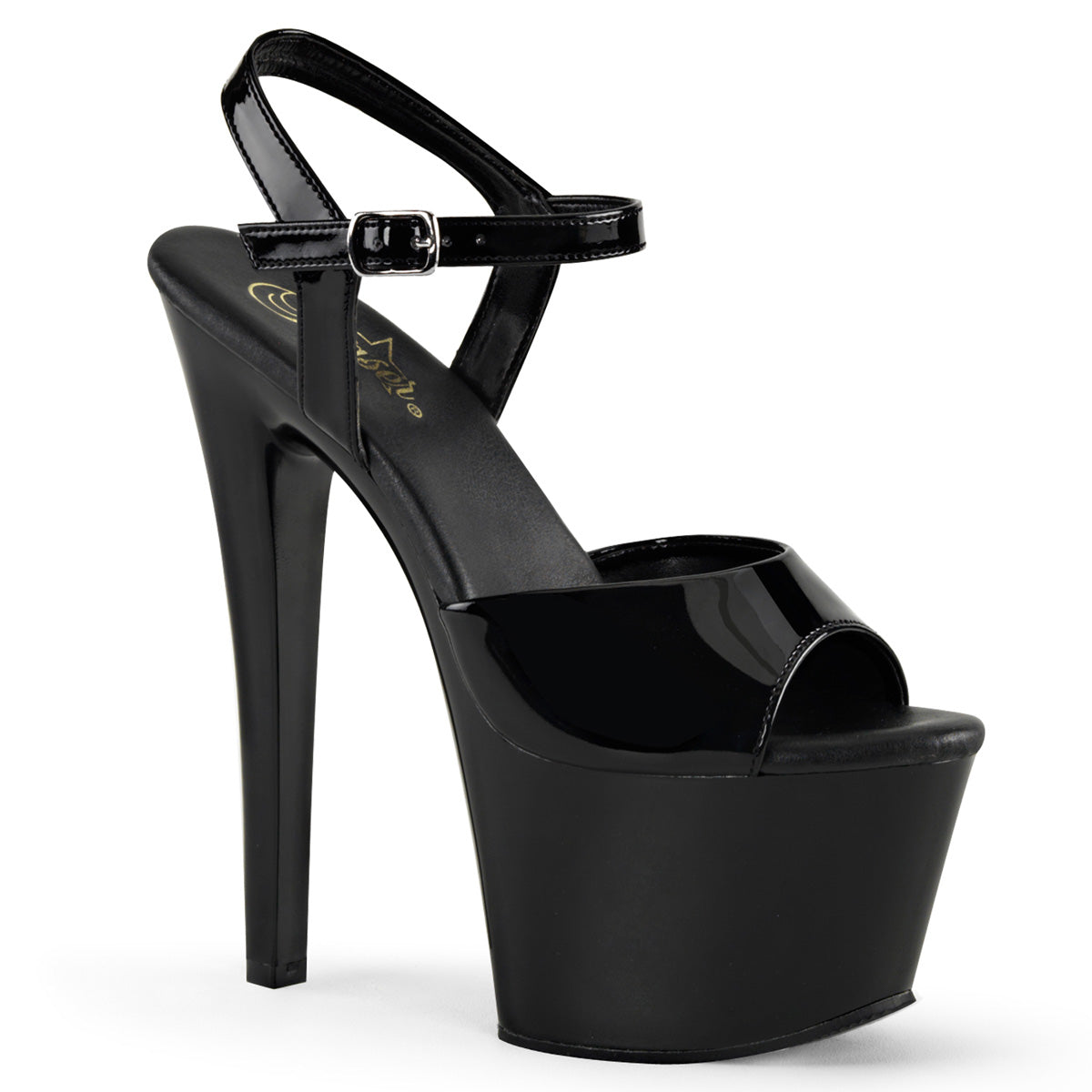 SKY-309VL *7" Heel, 2 3/4"PF All Vegan Ankle Strap Sandal