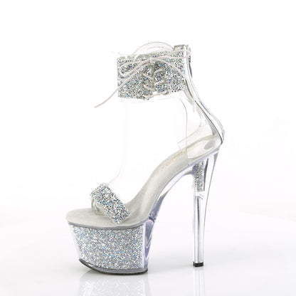 SKY-327RSI *7" Heel, 2 3/4" PF Ankle Cuff Sandal w/RS, Back Zip