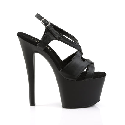 SKY-330 *7" Heel, 2 3/4" PF Criss-Cross Sling Back Sandal