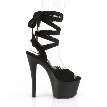 SKY-334 *7" Heel, 2 3/4" PF Criss Cross Ankle Wrap Sandal