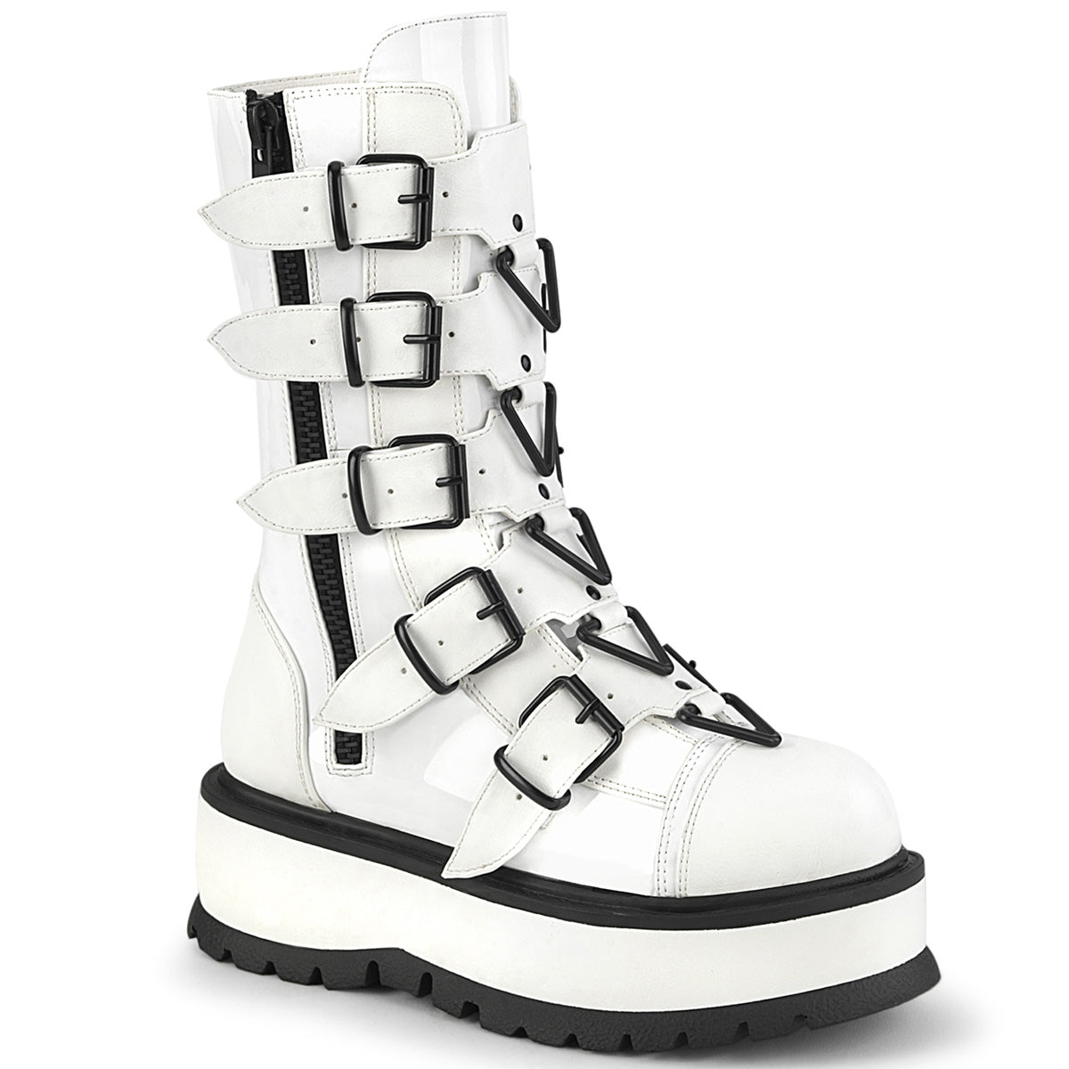 SLACKER-160 2" PF Mid-Calf Boot w/ 5 Buckle Straps, Outside Zip