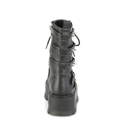 SLACKER-165 2" PF Lace-Up Mid-Calf Boot, Side Zip