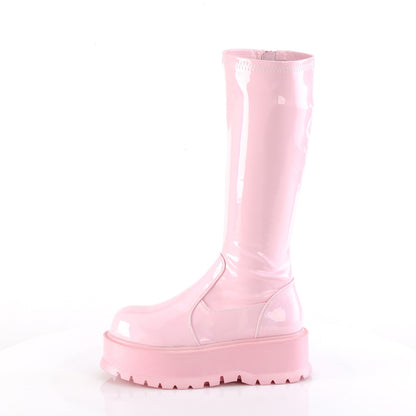 SLACKER-200 *2" PF STR Knee High Boot, 1/2 Side Zip