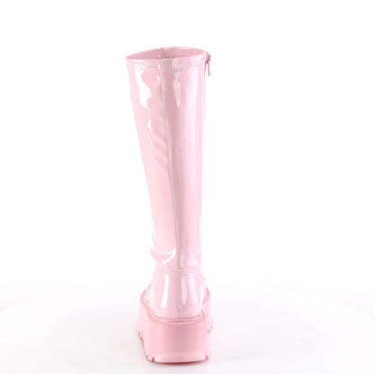 SLACKER-200 *2" PF STR Knee High Boot, 1/2 Side Zip