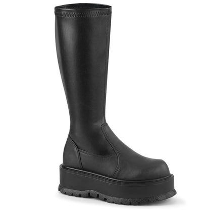 SLACKER-200 *2" PF STR Knee High Boot, 1/2 Side Zip