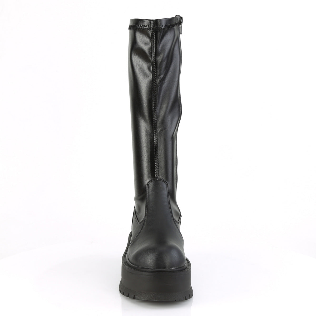 SLACKER-200 *2" PF STR Knee High Boot, 1/2 Side Zip