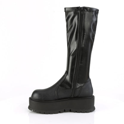 SLACKER-200 2" PF STR Knee High Boot, 1/2 Side Zip