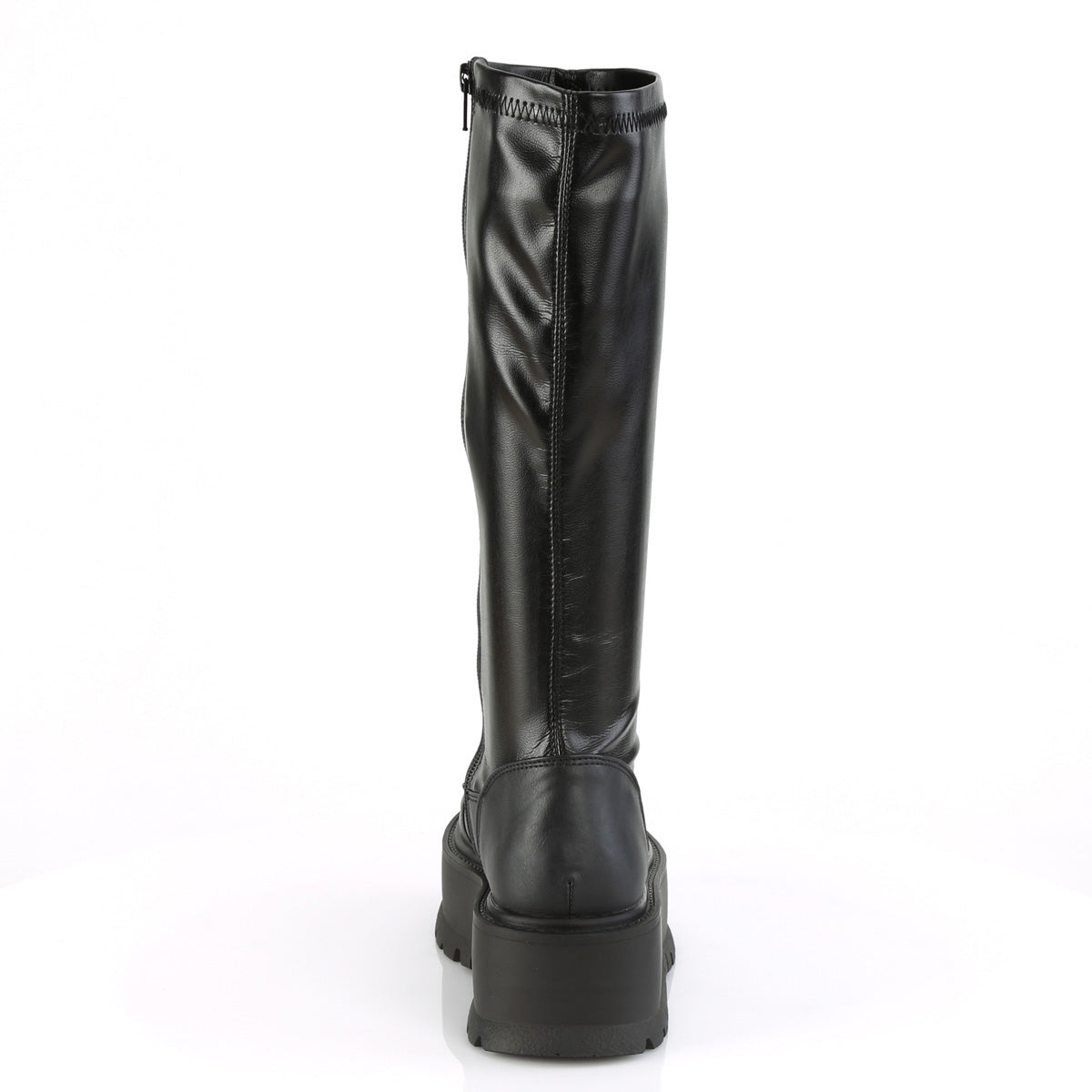 SLACKER-200 2" PF STR Knee High Boot, 1/2 Side Zip