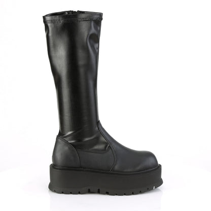 SLACKER-200 2" PF STR Knee High Boot, 1/2 Side Zip