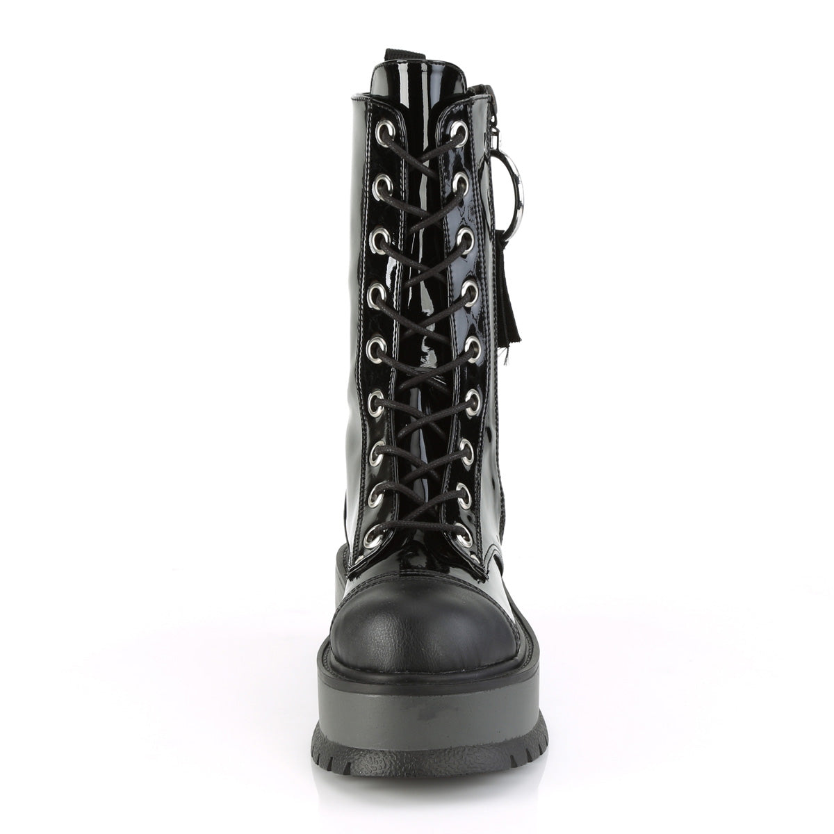 SLACKER-220 2" PF Lace-Up Mid-Calf Boot, Outside Zip