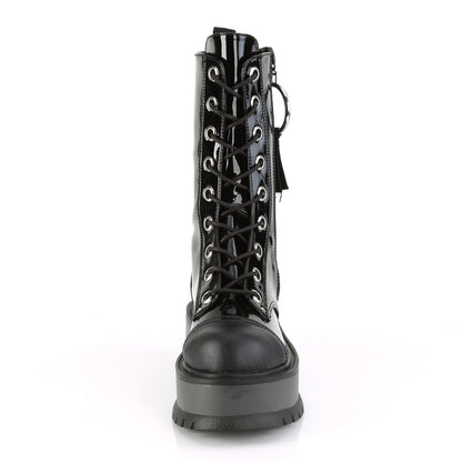 SLACKER-220 2" PF Lace-Up Mid-Calf Boot, Outside Zip