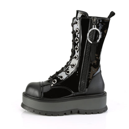 SLACKER-220 2" PF Lace-Up Mid-Calf Boot, Outside Zip
