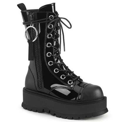 SLACKER-220 2" PF Lace-Up Mid-Calf Boot, Outside Zip