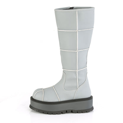 SLACKER-230 *2" PF Knee High Boot, Side Zip