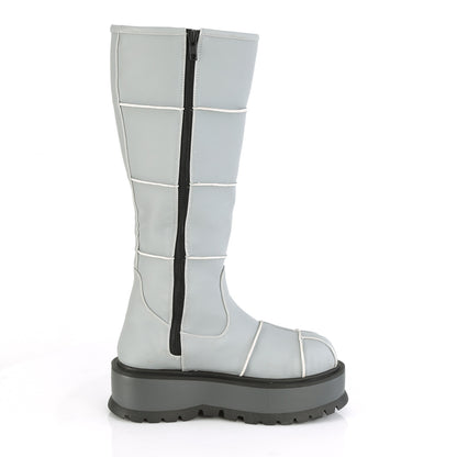 SLACKER-230 *2" PF Knee High Boot, Side Zip