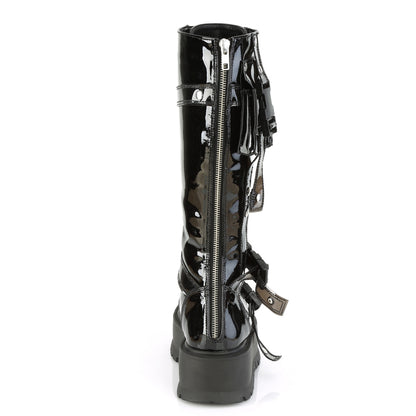 SLACKER-260 2" PF Lace-Up Knee High Boot, Back Metal Zip