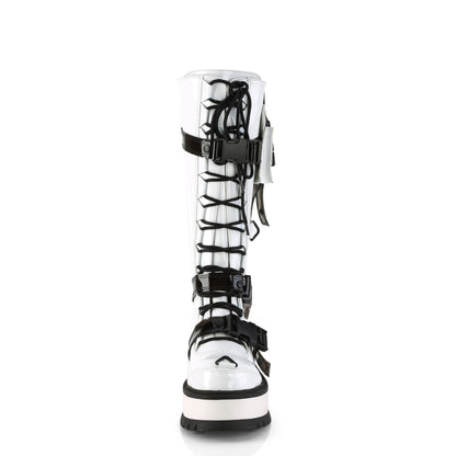 SLACKER-260 2" PF Lace-Up Knee High Boot, Back Metal Zip