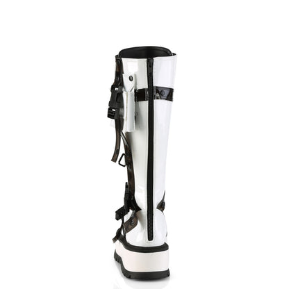SLACKER-260 2" PF Lace-Up Knee High Boot, Back Metal Zip