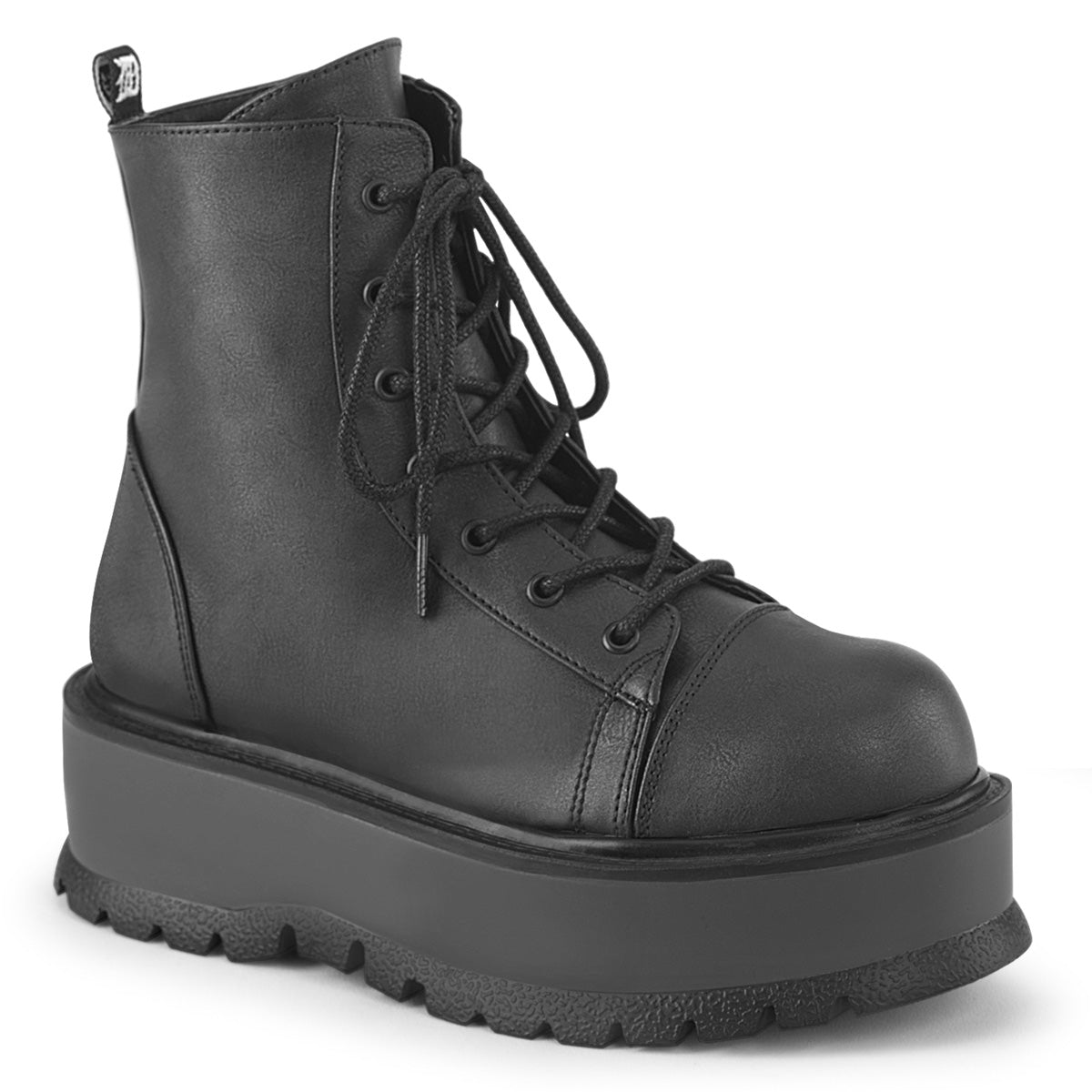 SLACKER-55 2" PF Lace-Up Ankle Boot, Side Zip