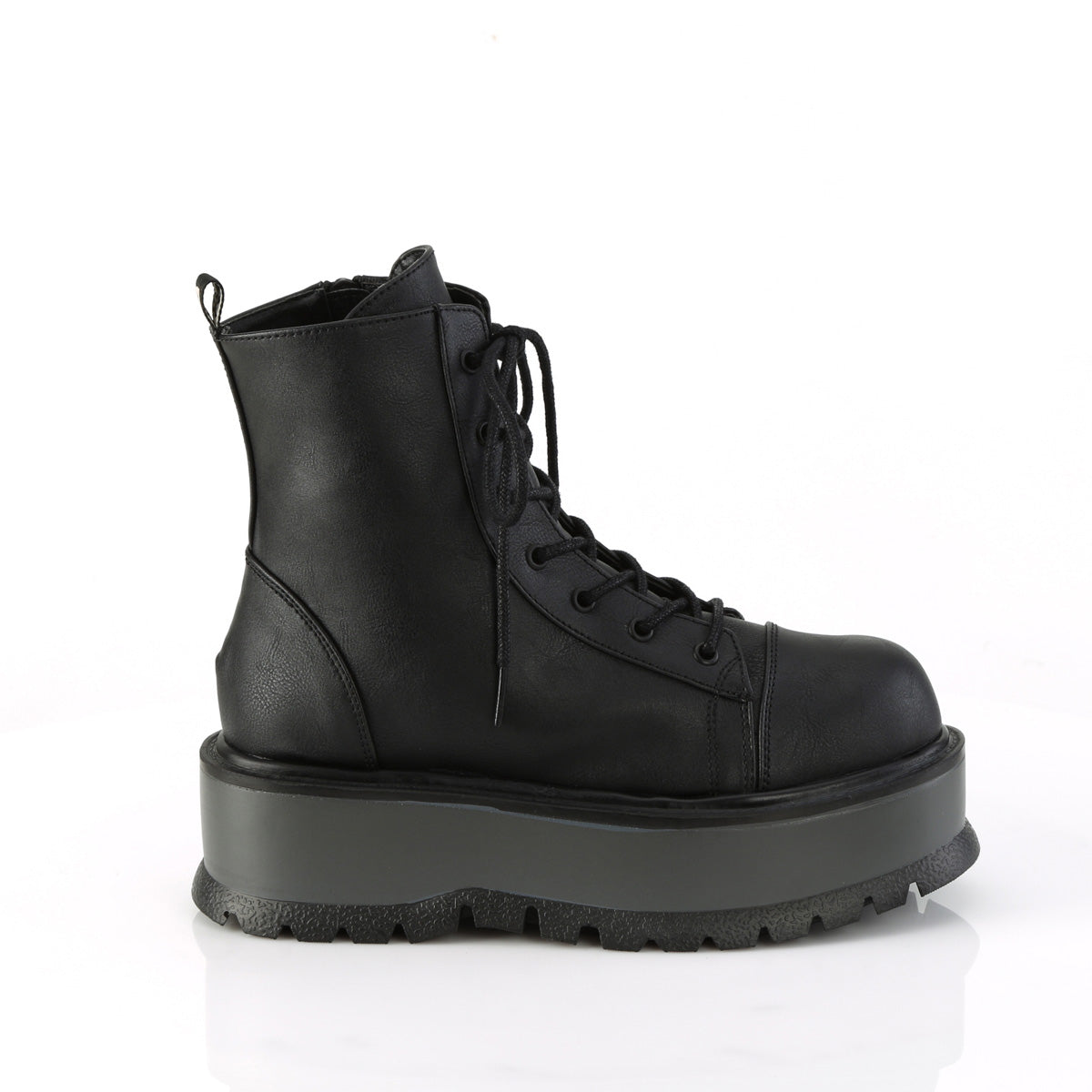 SLACKER-55 2" PF Lace-Up Ankle Boot, Side Zip