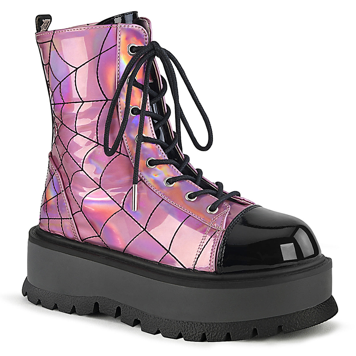 SLACKER-88 2" PF Lace-Up Ankle Boot, Side Zip