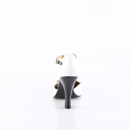 SMITTEN-10 *4" Heel T-Strap d'Orsay Pump w/Mini Bow Accent