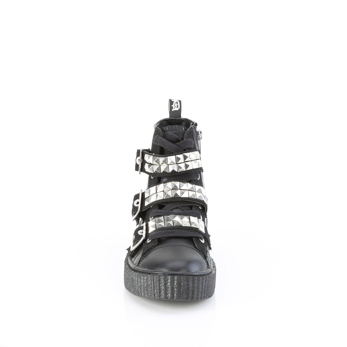 SNEEKER-225 *1 1/2"PF Round Toe Lace-Up Front High Top Creeper Sneaker