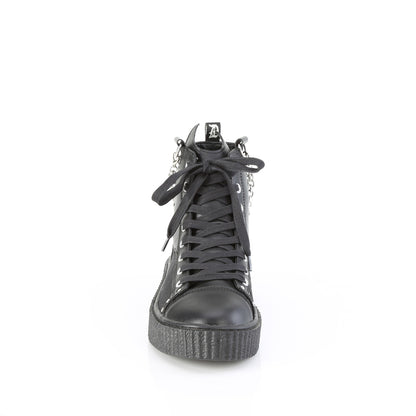 SNEEKER-230 1 1/2"PF Round Toe Lace Up Front High Top Creeper Sneaker