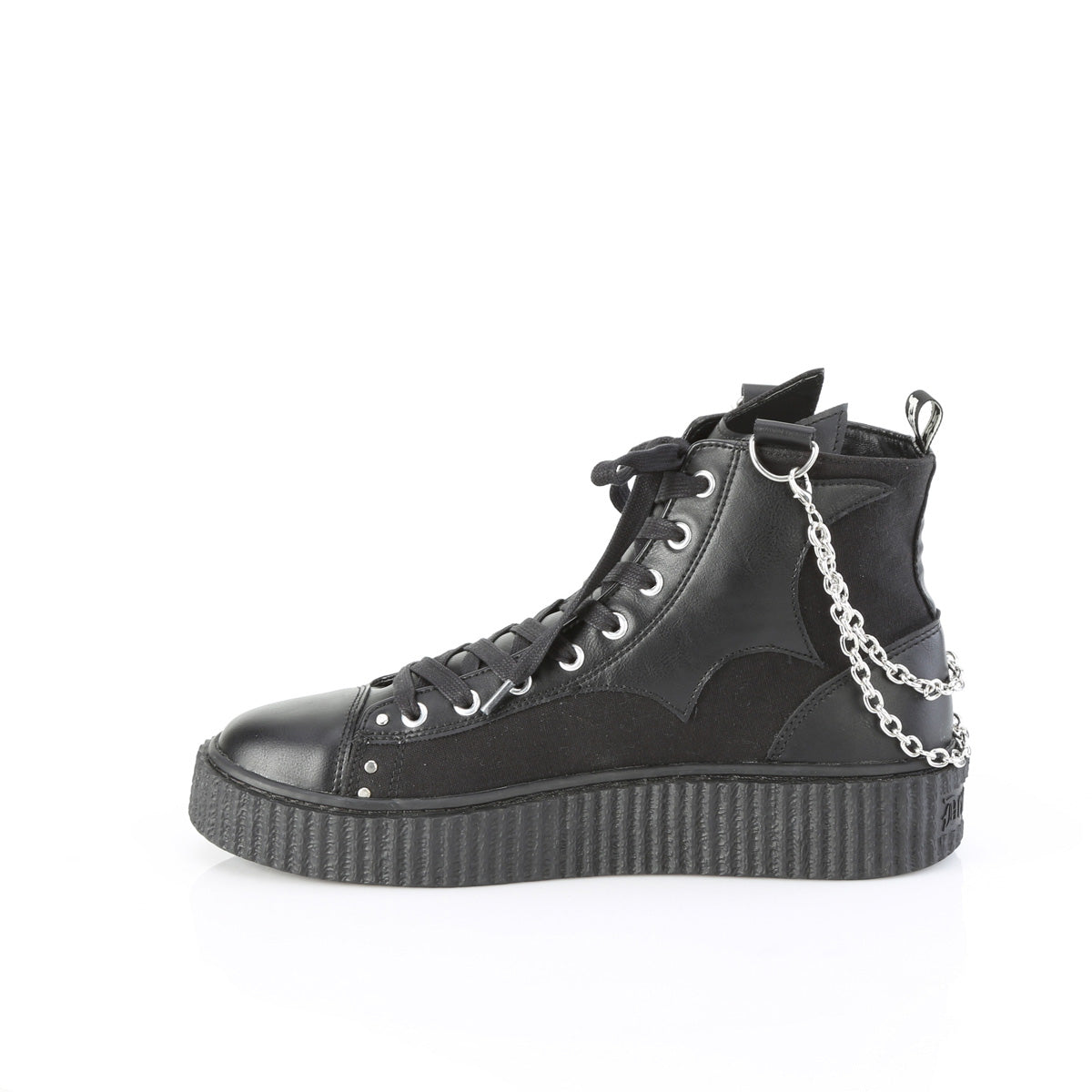 SNEEKER-230 1 1/2"PF Round Toe Lace Up Front High Top Creeper Sneaker