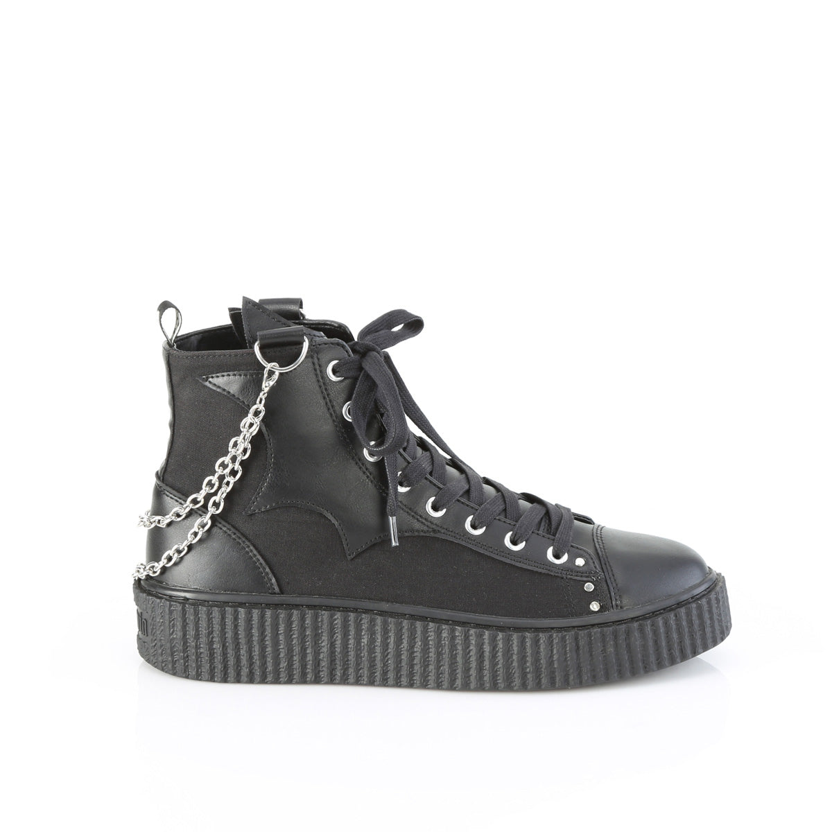 SNEEKER-230 1 1/2"PF Round Toe Lace Up Front High Top Creeper Sneaker
