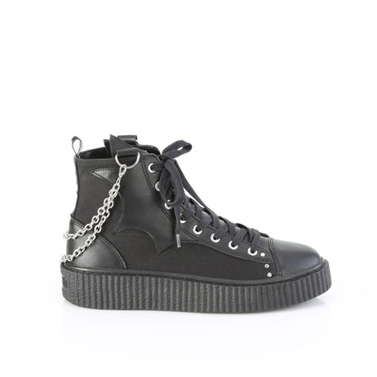 SNEEKER-230 1 1/2"PF Round Toe Lace Up Front High Top Creeper Sneaker