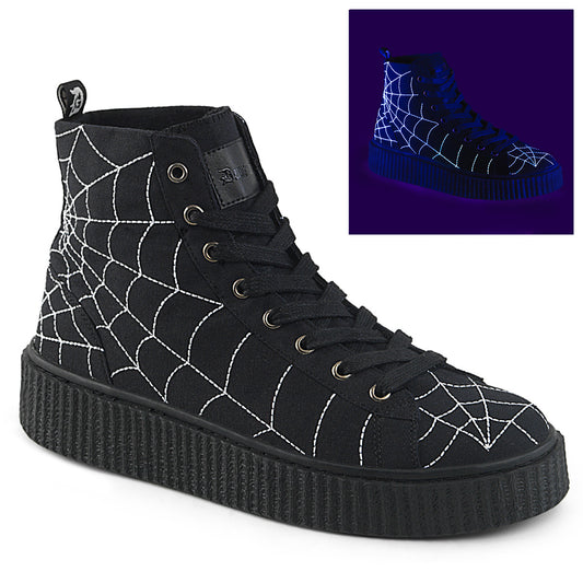 SNEEKER-250 1 1/2"PF Round Toe Lace-Up Front High Top Creeper Sneaker