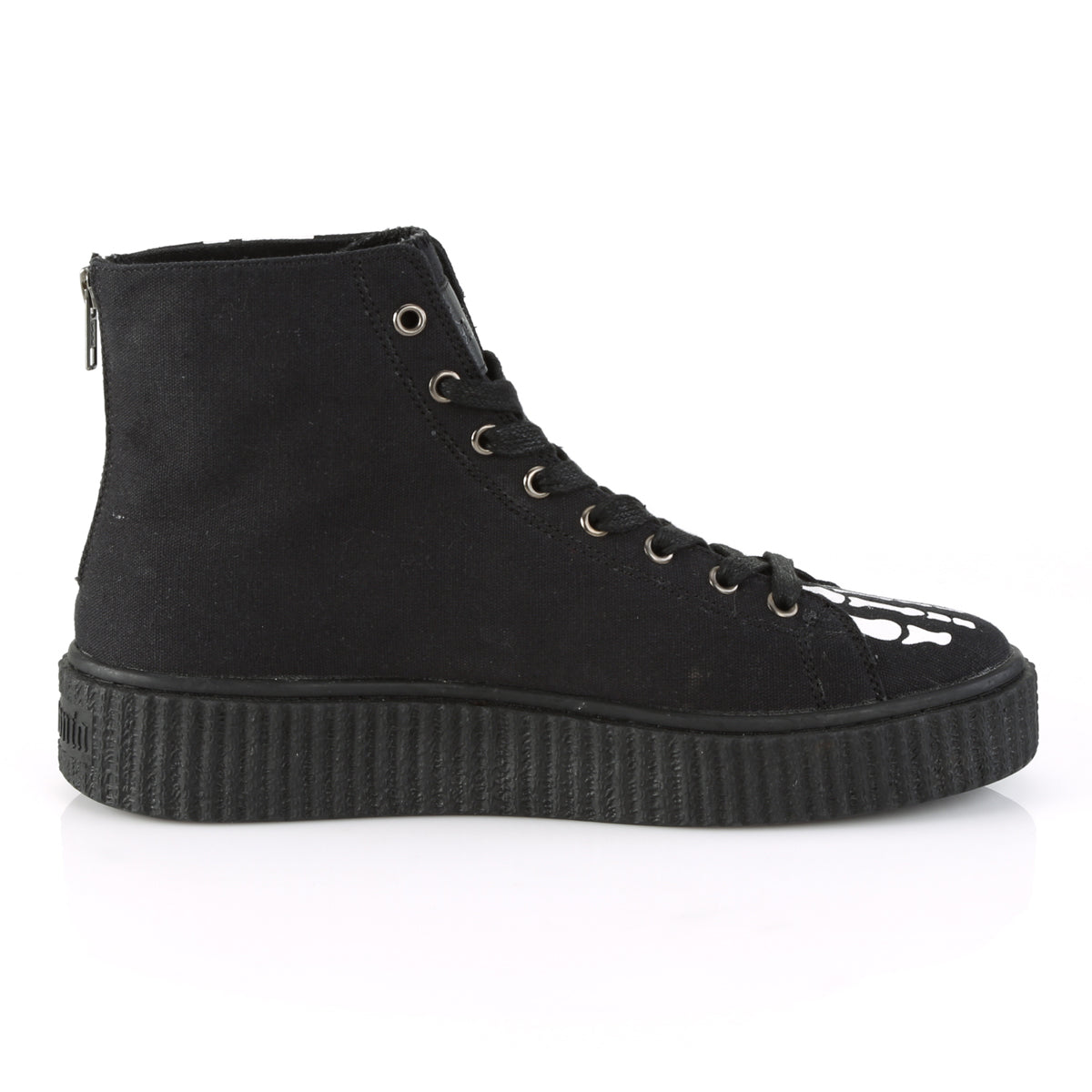 SNEEKER-252 1 1/2"PF Round Toe Lace-Up Front High Top Creeper Sneaker,
