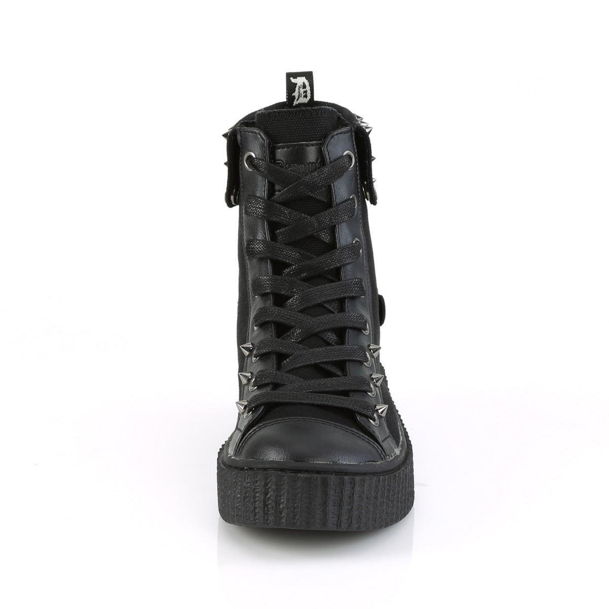 SNEEKER-266 1 1/2" PF Round Toe Lace-Up Front High Top Creeper Sneaker