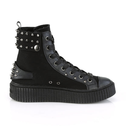 SNEEKER-266 1 1/2" PF Round Toe Lace-Up Front High Top Creeper Sneaker
