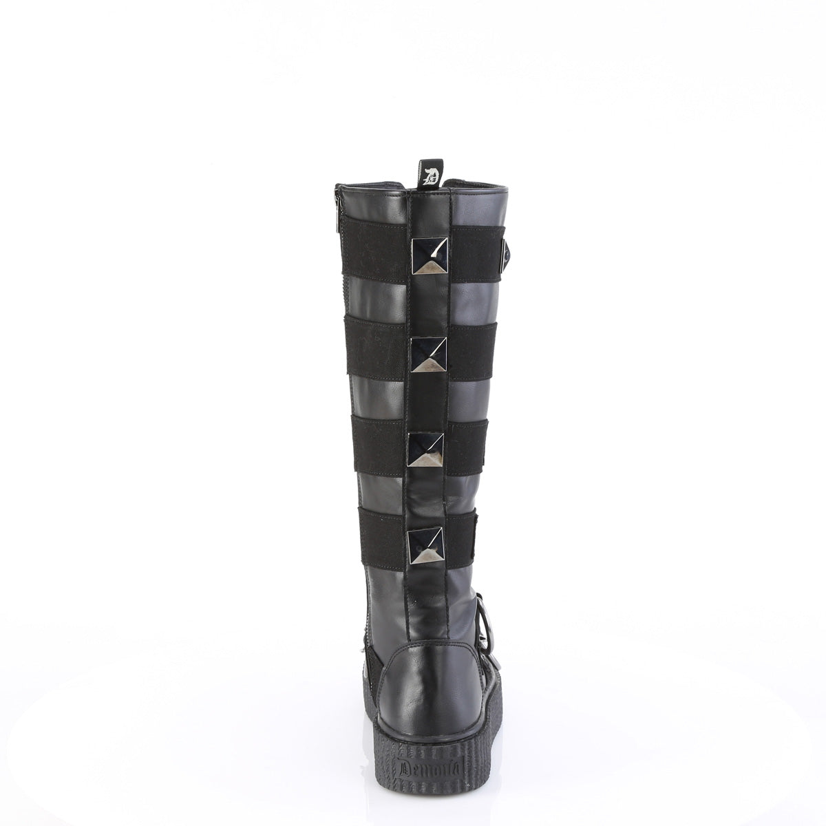 SNEEKER-405 1 1/2"PF Round Toe Lace Up Front Knee High Creeper Sneaker