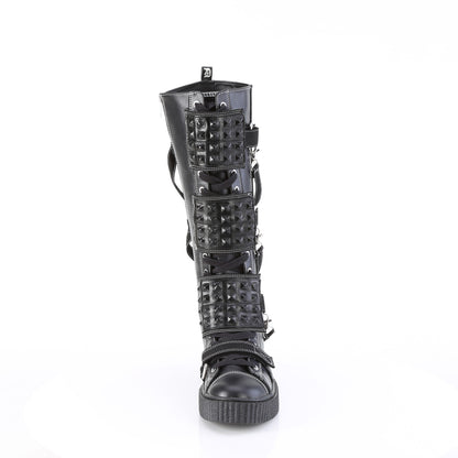 SNEEKER-410 *1 1/2"PF Round Toe Lace-Up Front Knee High Creeper Sneaker