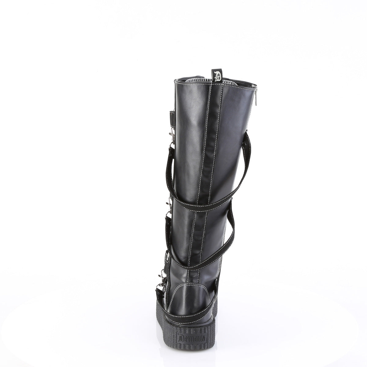 SNEEKER-410 *1 1/2"PF Round Toe Lace-Up Front Knee High Creeper Sneaker