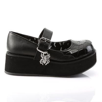 SPRITE-05 2 1/4" PF Mary Jane w/Spider Charm & Cross Detail