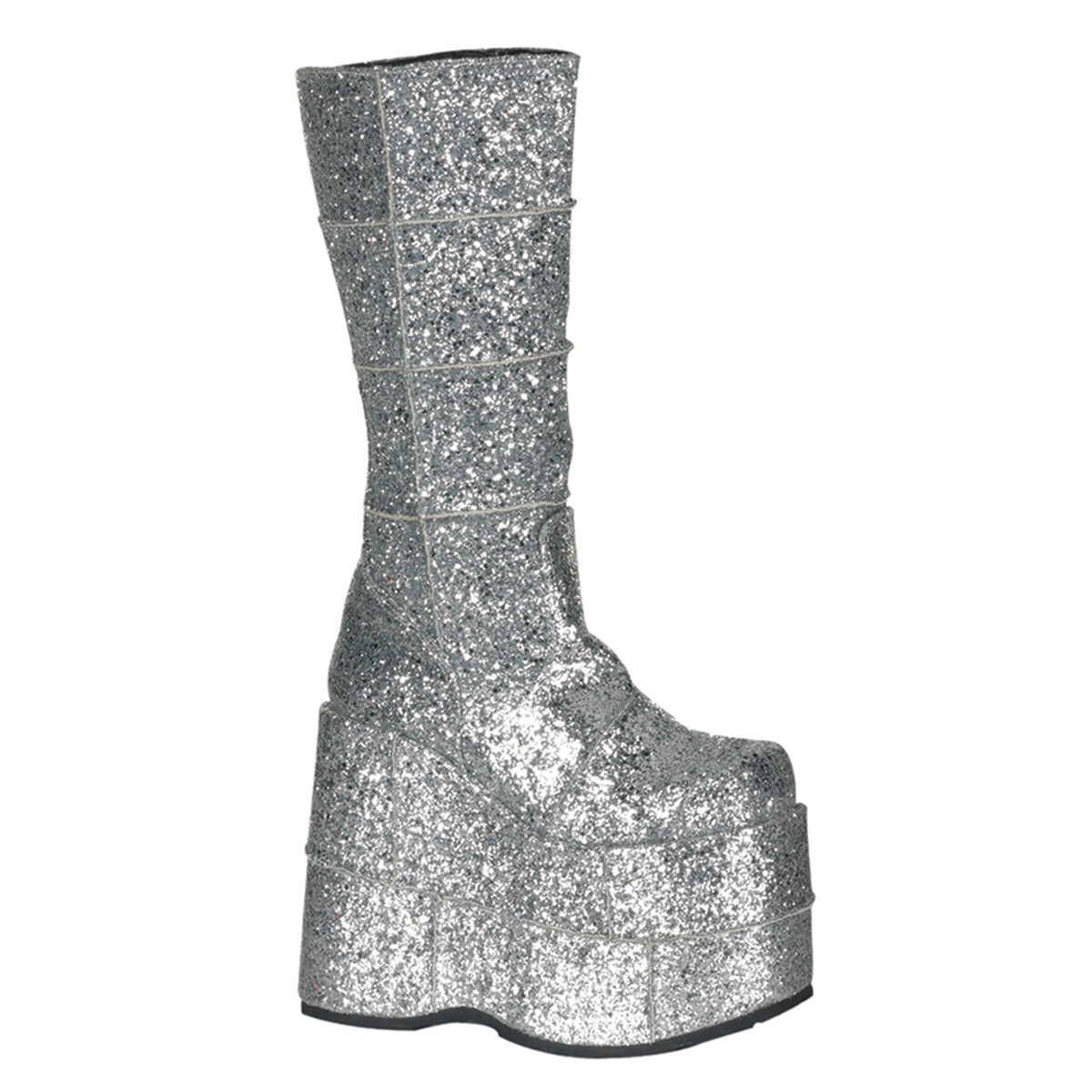 STACK-301G *7" PF Goth Cyber GoGo Punk Patched Knee BT