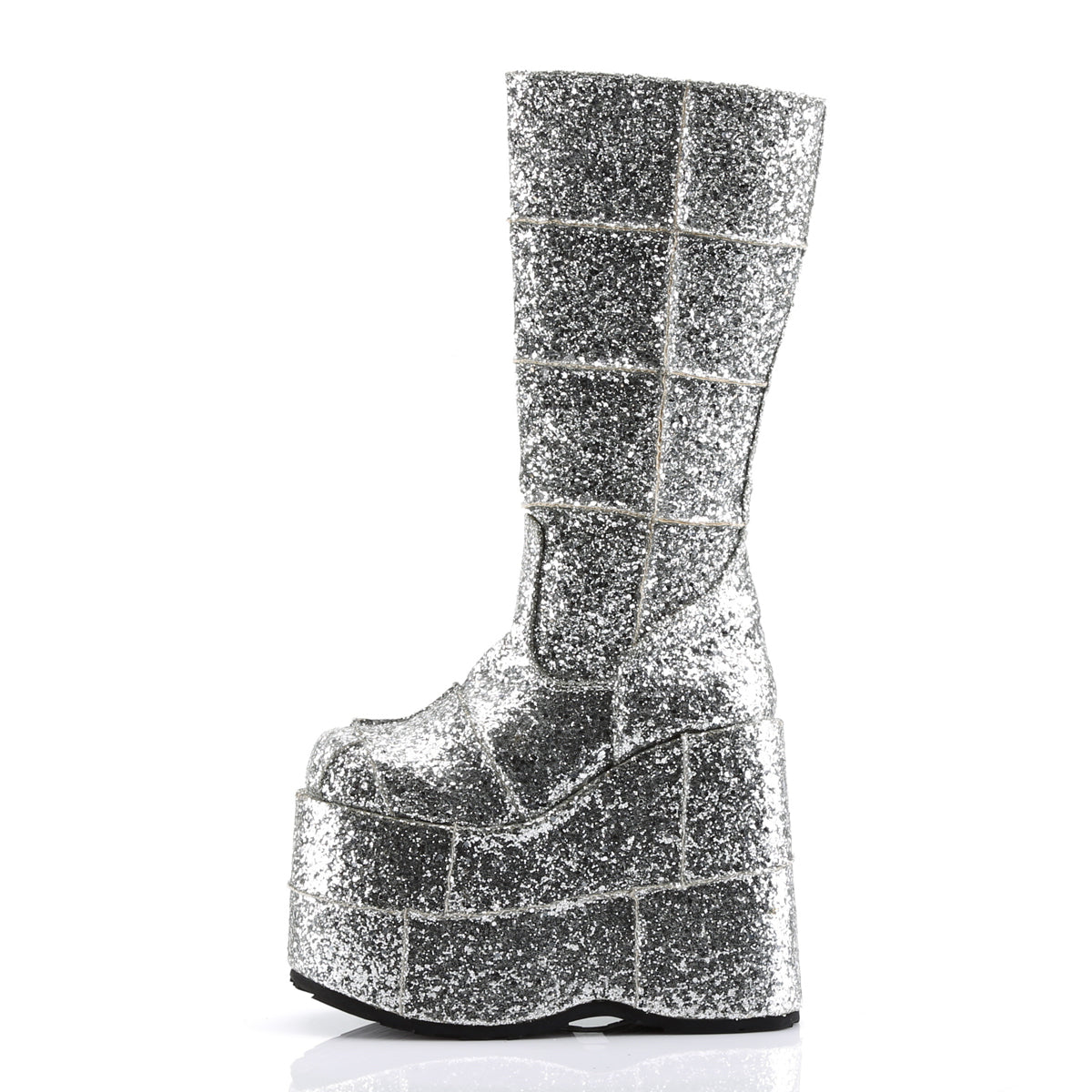 STACK-301G *7" PF Goth Cyber GoGo Punk Patched Knee BT