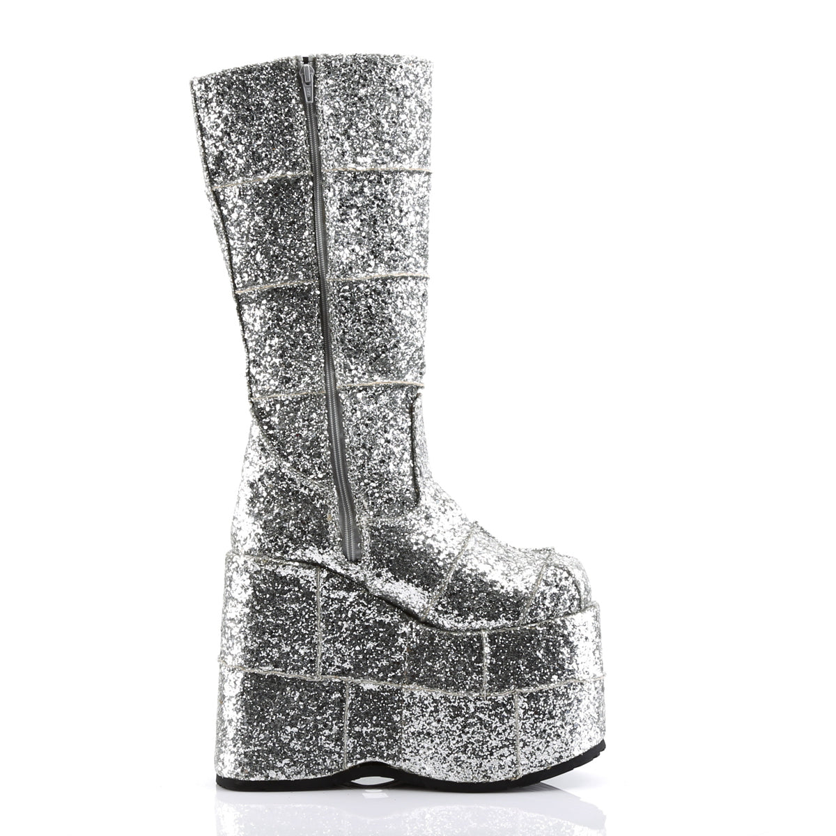 STACK-301G *7" PF Goth Cyber GoGo Punk Patched Knee BT