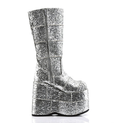 STACK-301G *7" PF Goth Cyber GoGo Punk Patched Knee BT